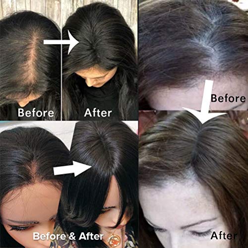 iLUU Toppers Hair Silk Base Top Hairpieces Clip de repuesto en Topper para mujer Corona Pieza superior de cabello 60 g Grueso Color dorado marrón Explosión para cabello fino