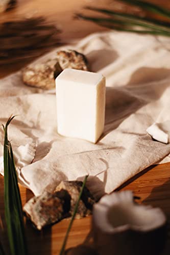 Jabón en pastilla Neutro | Natural orgánico de glicerina vegetal de agricultura ecológica | Artesanal hecho a mano proceso/saponificación en frio | cara y cuerpo | Todos los públicos