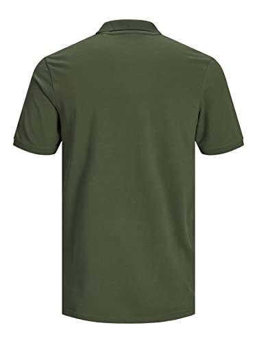 JACK & JONES Jjebasic Polo SS Noos, Verde (Olive Night), L para Hombre
