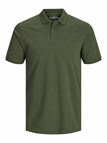 JACK & JONES Jjebasic Polo SS Noos, Verde (Olive Night), L para Hombre
