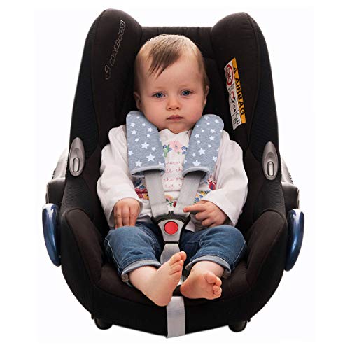 JANABEBE Protector Arnes para Silla de Paseo, Maxicosi (White Star, 17 x 18)