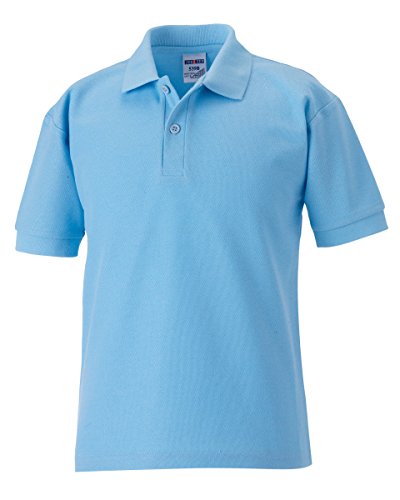 Jerzees - Polo - para niño Azul Azul Claro 9-10 Años