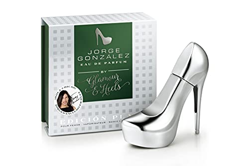 JORGE GONZÁLEZ by GLAMOUR & HEELS – EDICIÓN PLATA, Eau de Parfum, Perfume para señoras, Perfume para mujeres