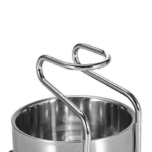 Juego de afeitado Soporte para brocha de afeitar de acero inoxidable Juego de aseo Juego de afeitado para hombres Juego de herramientas de limpieza de afeitado Soporte para brocha de afeitar y cuenco