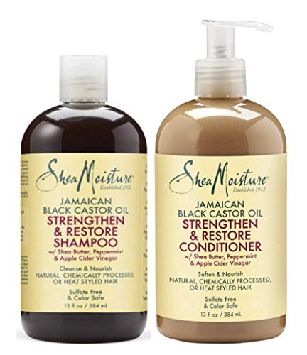 Juego de champú y acondicionador de aceite de ricino jamaicano de Shea Moisture