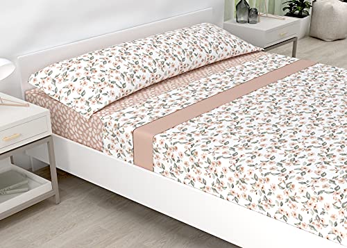 Juego de Sábanas Victorio & Lucchino - Modelo Maira (Salmón, Cama 90 cm)