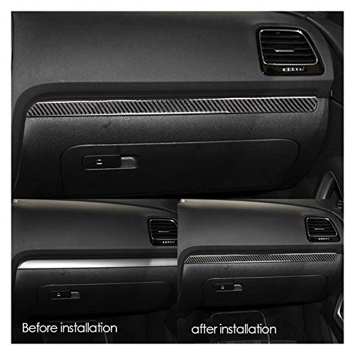 JYXZQZZ ZQZHEM FIT FOR-Scirocco R Accesorios 2009-2016 Interior de Fibra de Carbono Tablero de decoración del Tablero de Instrumentos (Color Name : Right)