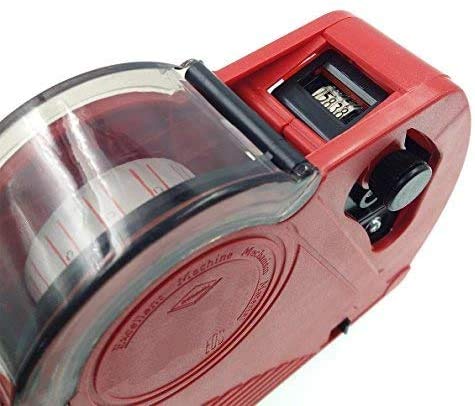 JZK® Etiquetadora pistola de precios 1 línea 8 caracteres precios al por menor kit de la pistola de etiquetas con 10 rollos de etiqueta y 2 cartuchos de tinta, rojo