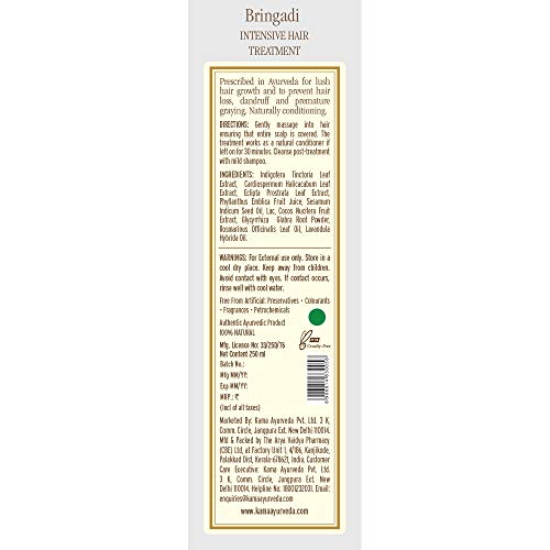 Kama Ayurveda Bringadi Intensive Hair Treatment, 250ml