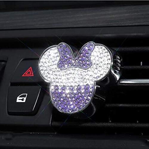 KANCK Ambientador de Coche Coche Perfume Decoración Aire Acondicionador Aire Acondicionado Oulet AromatherePy Table Coche Joyería Adornos (Color Name : Purple)