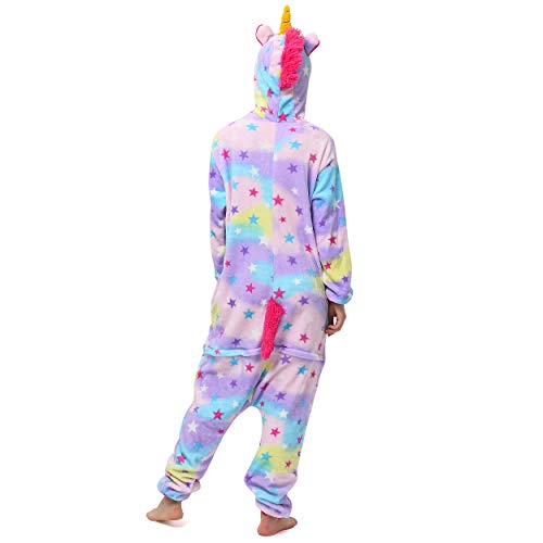Katara- Pijama (10+ Modelos) Disfraz Animales Cosplay Adultos, Color Unicornio Morado-Blanco, Talla 155-165cm (1744)