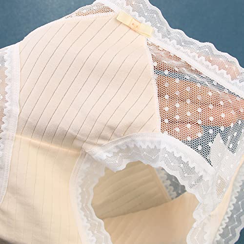 KELITCH Ropa Interior De Encaje Bragas A Rayas Calzoncillos Elásticos Invisibles Ropa Interior Hipster Sexy Para Mujer