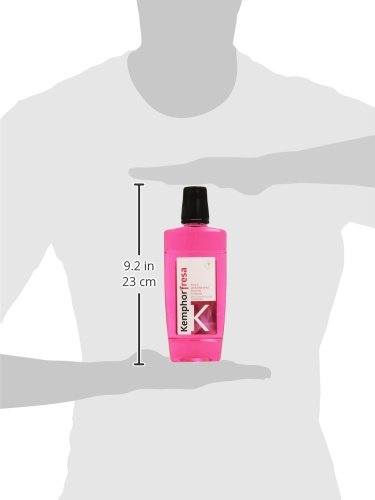 Kemphor - Fresa - Colutorio bucal fluorado - 500 ml - [paquete de 4]