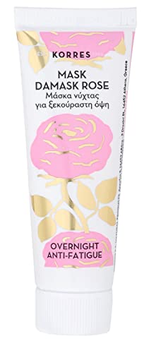 KORRES - Mascarilla de recuperación nocturna anti-fatiga Rose de Damas, 18 ml