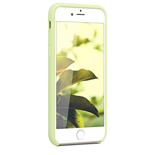 kwmobile Carcasa Compatible con Apple iPhone 6 / 6S - Funda de Silicona para móvil - Cover Trasero en Verde Pistacho