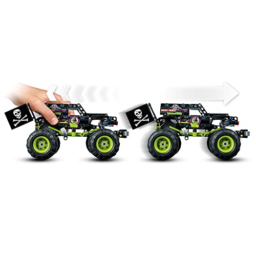 Lego  42118 Technic Monster Jam Grave Digger, Modelo 2 En 1, Camión De Juguete O Off-Road Buggy +  42117 Technic Avión De Carreras, Modelo 2 En 1, Avión De Juguete O Avión De Reacción