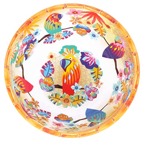 Les Jardins de la Comtesse - Ensaladera de melamina - Perroquetes de Bahía - 3L / 35 cm - Multicolor - Vajilla de vajilla de naturaleza permanente
