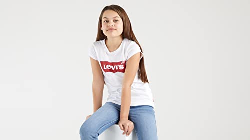 Levi's Kids Lvg Ss Batwing Tee Camiseta Red / White para Niñas