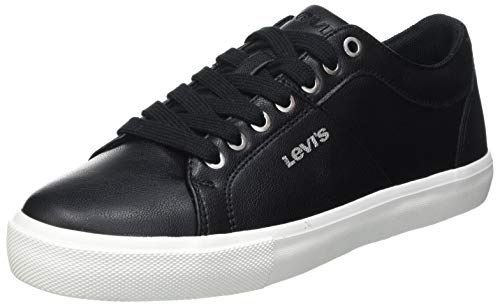 Levi's Woodward S, Zapatillas Mujer, Black Normal, 39 EU