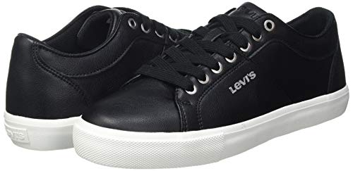 Levi's Woodward S, Zapatillas Mujer, Black Normal, 39 EU