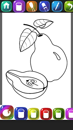 Libro de colorear de frutas