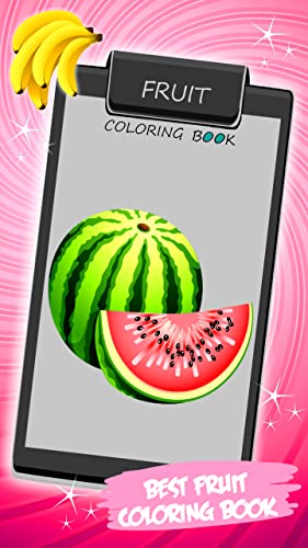 Libro para colorear las frutas