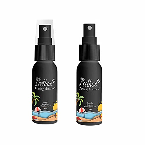 Long Lasting Sunless Tanning Self Tan Organic Mousse Body Lotion, Natural Self Tanner Gorgeous Glow, Face and Body Self Tanner for All Skin Types (30ML)