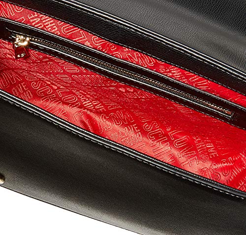 Love Moschino Borsa PU Mix, Bolso de Mujer, Negro, Normale