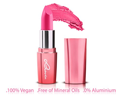 Luvia Cosmetics Ð VEGAN Lipstick Ð Hot Rose L357C Ð Veganer Lipstick with Vitamin E