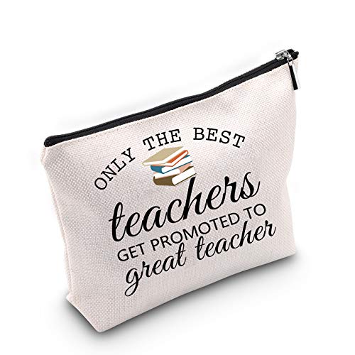 Maestro cremallera bolsa de regalo maestro maquillaje bolsa bolsa de cosméticos maestro bolsa de lápiz de profesor mejor maestros conseguir promocionado a grandes regalos de apreciación maestro