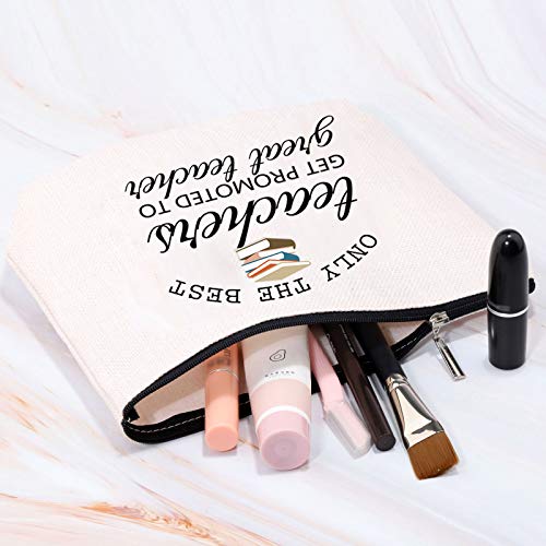 Maestro cremallera bolsa de regalo maestro maquillaje bolsa bolsa de cosméticos maestro bolsa de lápiz de profesor mejor maestros conseguir promocionado a grandes regalos de apreciación maestro