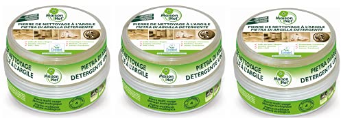 Maison Net Piedra de limpieza con argila Ecobel, 250 g, lote de 3