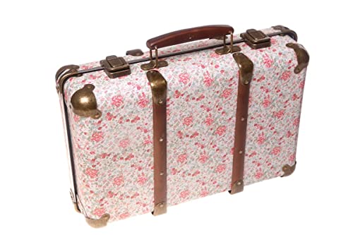 Maleta Vintage Sass and Belle con Estampado de Flores - Rosas
