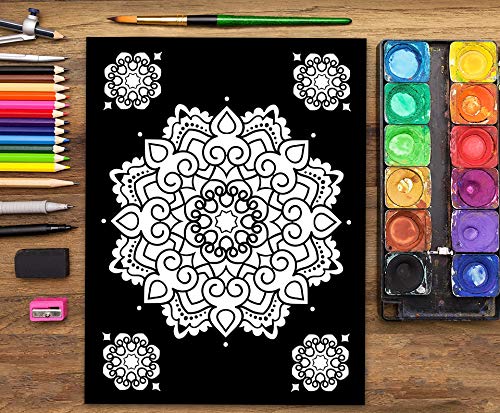 Mandalas A Medianoche: Libro De Colorear Para Adultos