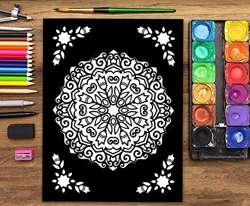 Mandalas A Medianoche: Libro De Colorear Para Adultos
