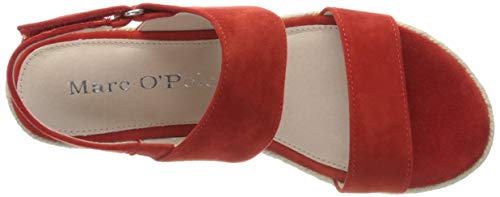 Marc O'Polo 315631402305, Sandalias con Plataforma Mujer, Naranja (Orange 277), 37 EU