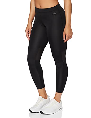 Marca Amazon - AURIQUE Leggings Deporte Petite Mujer, Negro (Black), 36, Label:XS