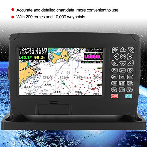 Marine Navigator, XF-607 Pantalla a color de 7 pulgadas Marine Navigator Localizador de navegación GPS con carta