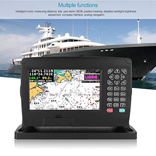 Marine Navigator, XF-607 Pantalla a color de 7 pulgadas Marine Navigator Localizador de navegación GPS con carta