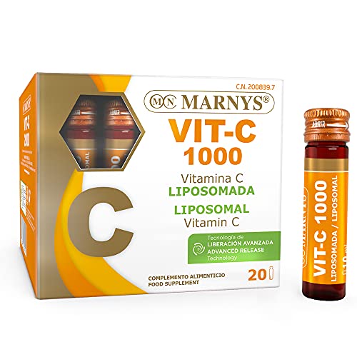 Marny's MARNYS Vitamina C 1000 20vial, Negro, Estandar, 20