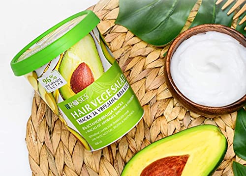 Mascarilla natural para cabello dañado y flácido con aceite de aguacate 400ml