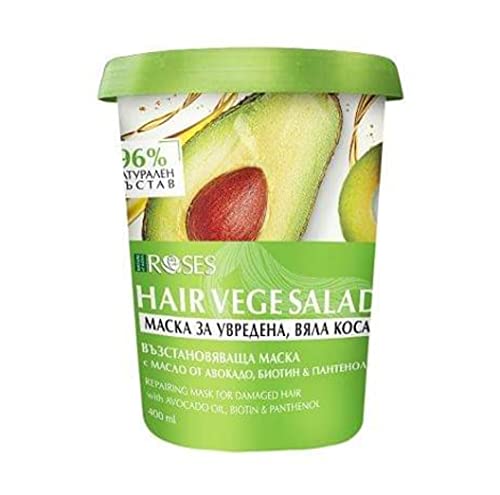 Mascarilla natural para cabello dañado y flácido con aceite de aguacate 400ml