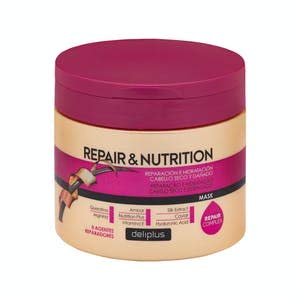 Mascarilla Repair & Nutrition Deliplus cabello seco y dañado con 8 agentes reparadores