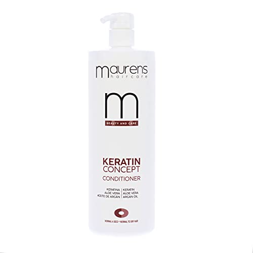 Maurens Acondicionador Hidro Reparador Keratin Concept, con Keratina, Aloe Vera y Aceite de Argán, 1000 ml