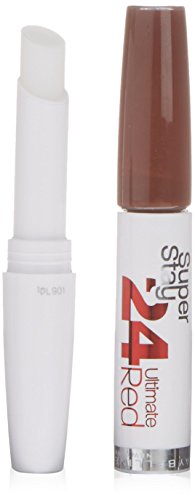 Maybelline Superstay 24 horas de Ultimate Red Lipstick Número 575, siempre Carmesí