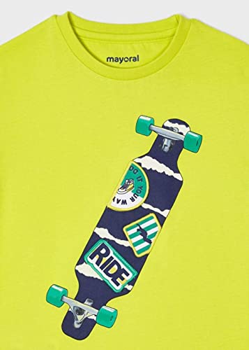 Mayoral Camiseta Manga Corta Niño – Camiseta lenticular – Dibujo en Movimiento - 100% Algodon – Naranja – Camiseta niño Tigre - Ropa niños de 2 años a 8 años (Limon, 5 años)