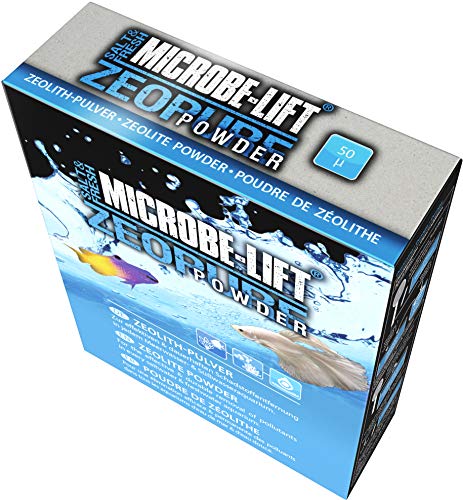 MICROBE-LIFT Zeopure Powder - Zeolita en Polvo para Agua Cristalina, Elimina los Contaminantes, Ideal para Cualquier Acuario de Agua Salada y Dulce