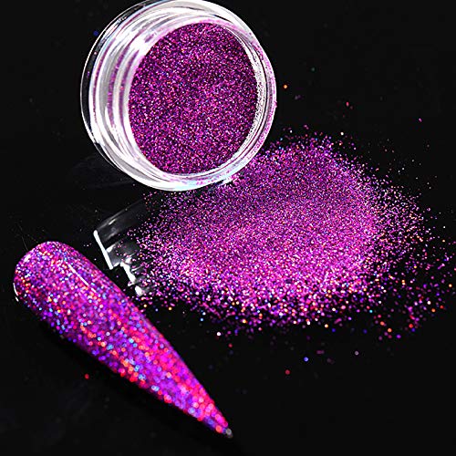 Mikihat 24 Colores Polvos para Uñas de Gel,Polvos Acrilicos para Uñas, Purpurina Multicolor Polvo Brillante, Uñas Brillante Decoración para Decoración de Uñas Cara Maquillaje Pelo Arte