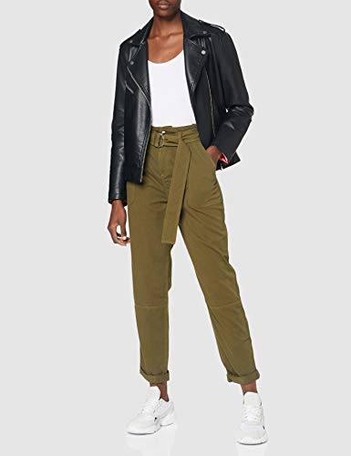 MISS SELFRIDGE Khaki Hang Tab Trousers Pantalones, Caqui, 8 para Mujer