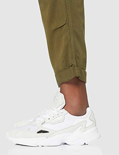 MISS SELFRIDGE Khaki Hang Tab Trousers Pantalones, Caqui, 8 para Mujer